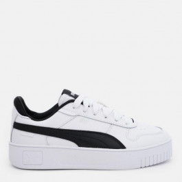   PUMA Жіночі кеди низькі  Carina Street 38939003 40 (6.5UK) 25.5 см White-Black-Silver (4065452776428)