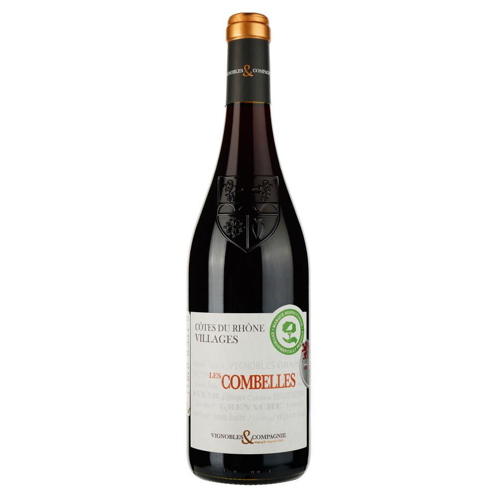 La Compagnie Rhodanienne Вино La Rhodanienne Cotes du Rhone Villages Les Combelles, 0,75 л (3263810141074) - зображення 1