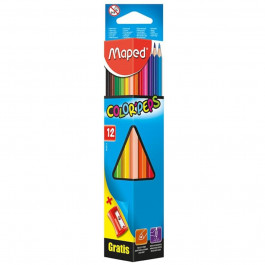   Maped Карандаши цветные Color Peps Classic 12 цветов + Точилка MP.183213