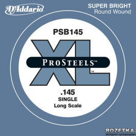   D'Addario PSB145 XL PRO STEELS ROUND WOUND SINGLE 145