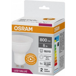   Osram LED Value PAR16 GU10 8W 4000K 220V (4058075689930)