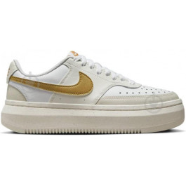   Nike Жіночі кеди низькі  Court Vision Alta DZ5394-100 40.5 (9US) 26 см White/Metallic Gold-Light Bone-Sai