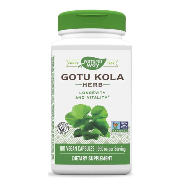 Nature's Way Gotu Kola 950 mg Veg Caps (180 капс) - зображення 1