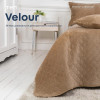 ТЕП Покривало  Velour (Велюр) 150х210 Золотий беж Ромб круглий (4-00515-22470) - зображення 1