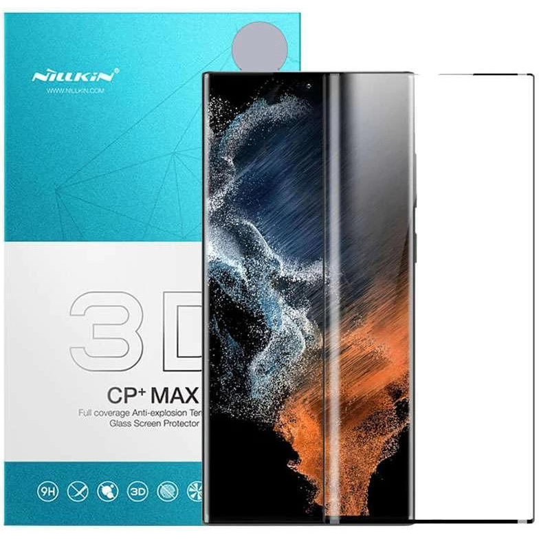 Nillkin Samsung S908 Galaxy S22 Ultra Glass Screen 3D (CP+MAX) Black - зображення 1