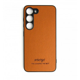   Huryl Leather Case Samsung Galaxy S23+ Brown