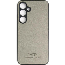   Huryl Leather Case Samsung Galaxy S24+ Gray