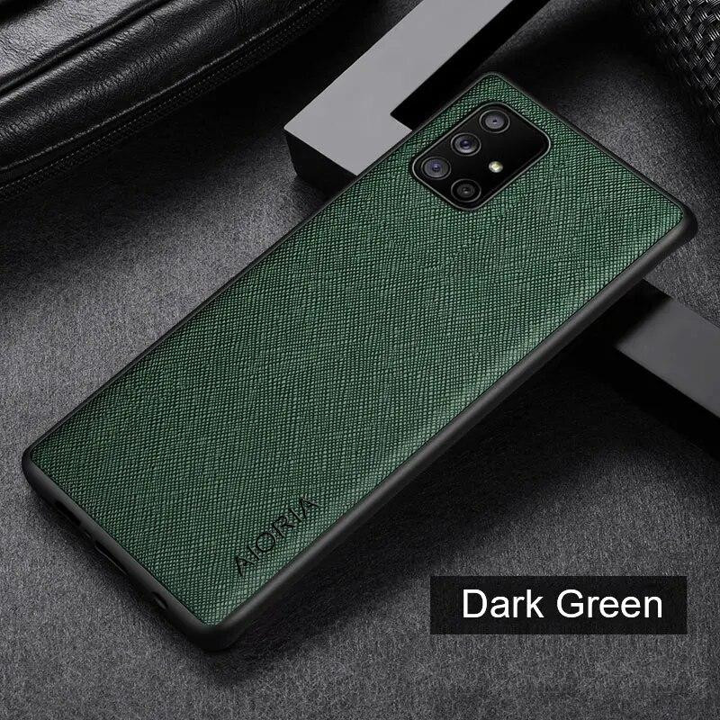 AIORIA Cross Pattern Case для Samsung Galaxy A51 5G Green - зображення 1