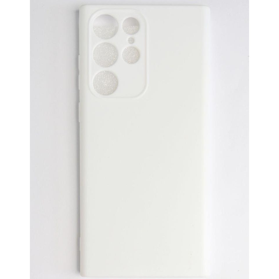 Epik Чохол  Silicone Case для Samsung Galaxy S22 Ultra White - зображення 1