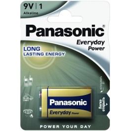   Panasonic Krona bat Alkaline 1шт EVERYDAY POWER (6LR61REE/1B)