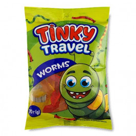   Vale Цукерки  Tinky Travel Worms желейні, 70 г (4820200894782)