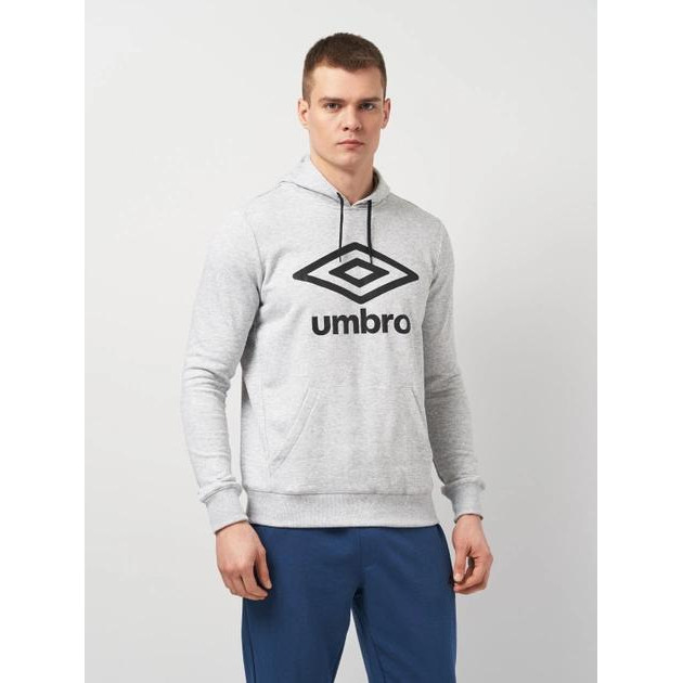 UMBRO Худі чоловіче  Fw Large Logo Hoodie - Loopback  65944U-B43 М Сіре (5057807951146) - зображення 1