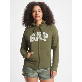   GAP Толстовка на блискавці з капюшоном жіноча  520430811 XS Зелена (1159771721)