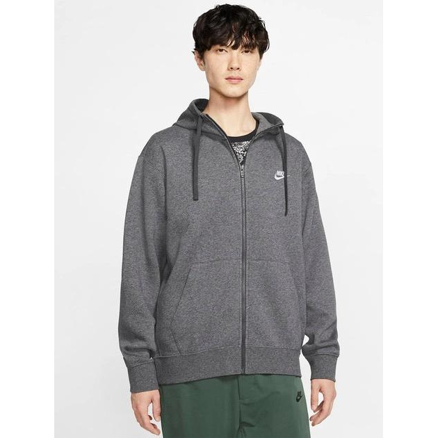 Nike Толстовка  M Nsw Club Hoodie Fz Bb BV2645-071 S Темно-сіра (193147702682) - зображення 1