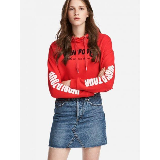 H&M Худі жіноче  01-0538398-6 L Червоне (СА2000001710401) - зображення 1