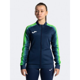   Joma Спортивна кофта жіноча  ELITE XI 902255.317 M Темно-синя з салатовим (8445954713163)