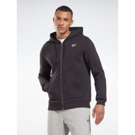   Reebok Толстовка на блискавці чоловіча  Ri Fleece Fz Hoodie GR9206 S Чорна (4064055174600)