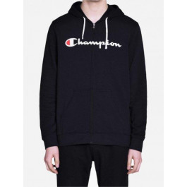   Champion Толстовка на блискавці чоловіча  180341 XL Чорна з принтом (2200004787930)