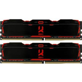   GOODRAM 32 GB (2x16GB) DDR4 3200 MHz IRDM X Black (IR-X3200D464L16A/32GDC)