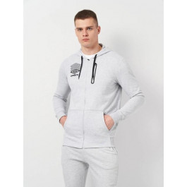   UMBRO Толстовка на блискавці чоловіча  Terrace Zip Hoodie 66423U-263 S Сіра (5063178022552)