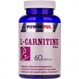   POWERFUL L-Carnitine  250 мг 60 капсул