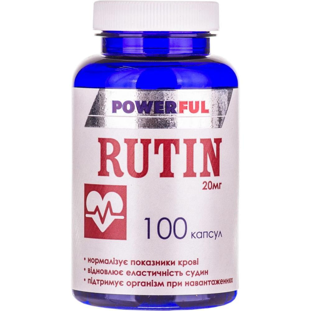 POWERFUL Rutin  20 мг 100 капсул - зображення 1