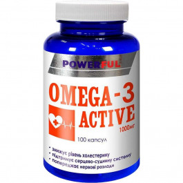   POWERFUL Omega-3 Active  1000 мг 100 капсул