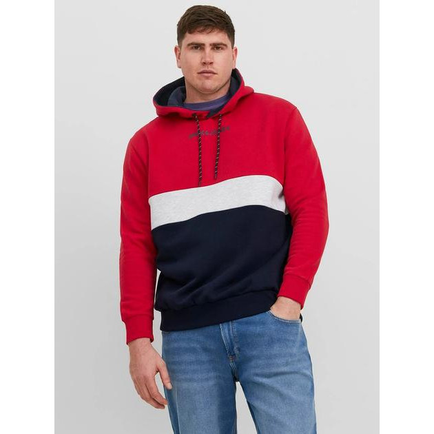 Jack & Jones Худі чоловіче  12236900c06 3XL Червоне (KC1000000039005) - зображення 1