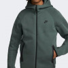 Nike Темно-зелена чоловіча кофта  M NK TCH FLC FZ WR HOODIE FB7921-338 L темно-зелений - зображення 4