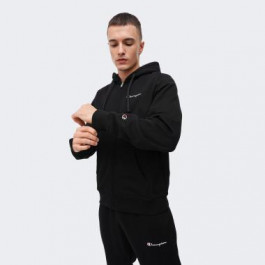   Champion Чорна чоловіча кофта  hooded full zip sweatshirt cha220260-NBK S чорний