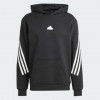 Adidas Чорна чоловіча кофта  M FI 3S HD IN1841 XL чорний - зображення 5