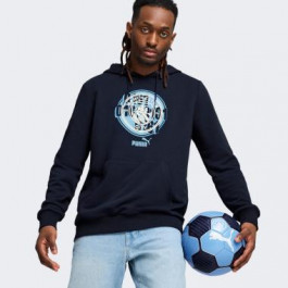   PUMA Темно-синя чоловіча кофта  MCFC ftblCulture Hoodie 777776/42 XXL темно-синій