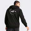 PUMA Чорна чоловіча кофта  POWER Graphic Full-Zip Hoodie FL 681740/01 S чорний - зображення 2