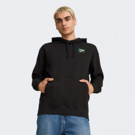   PUMA Чорна чоловіча кофта  DOWNTOWN Graphic Hoodie TR 626748/01 L чорний