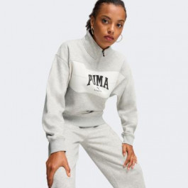   PUMA Сіра жіноча кофта  SQUAD Half-Zip FL 681543/04 XS сірий