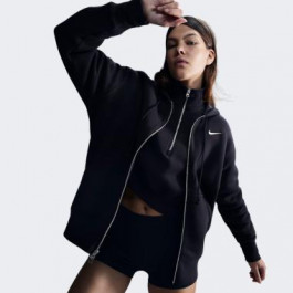   Nike Чорна жіноча кофта  W NSW PHNX FLC FZ OS HOODIE DQ5758-010 XS чорний