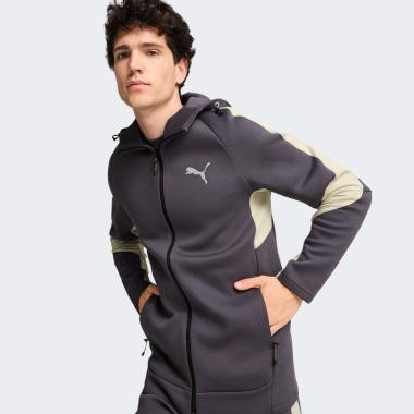 PUMA Темно-сіра чоловіча кофта  EVOSTRIPE Full-Zip Hoodie DK 681700/69 XXL темно-сірий - зображення 1