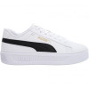 PUMA Жіночі кеди низькі  Smash Platform v3 39075804 38.5 (5.5UK) 24.5 см White-Black-Gold (4065452640453) - зображення 1