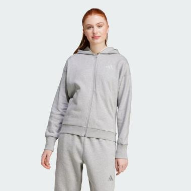 Adidas Сіра жіноча кофта  W ALL SZN FZ HD IY6803 - зображення 1