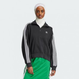 Adidas Чорна жіноча кофта  HALFZIP CREW FT IY7258