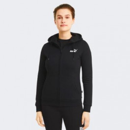   PUMA Чорна жіноча кофта  ESS Small Logo Full-Zip Hoodie FL 586811/01