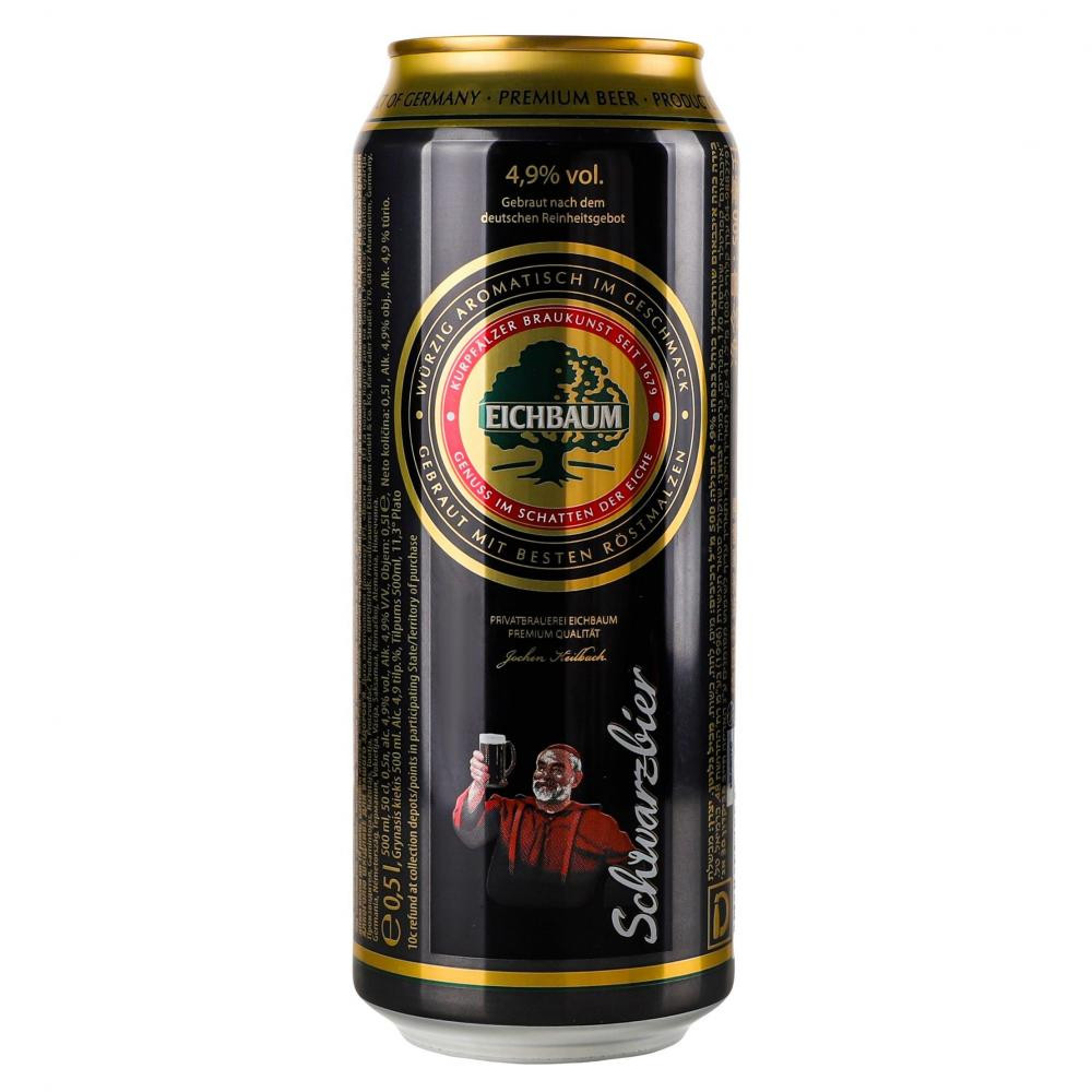 Eichbaum Пиво Premium Schwarzbier темное ж-б 0,5 л ( 4054500113773) - зображення 1