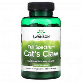   Swanson Full Spectrum cat's Claw 500 mg (100 caps)