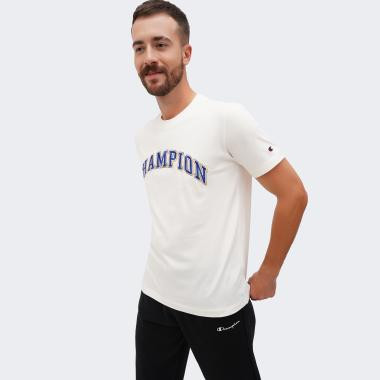 Champion Молочна чоловіча футболка  Crewneck T-Shirt cha219180-WSW - зображення 1