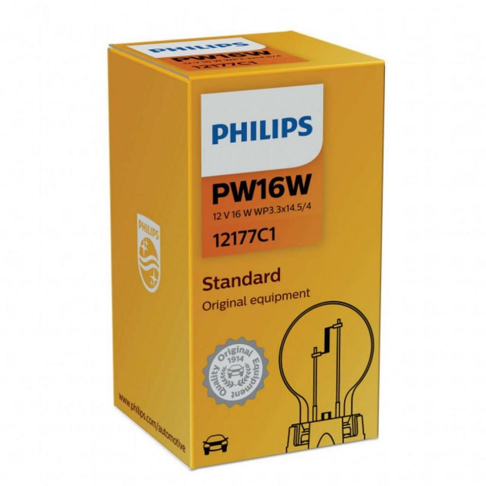 Philips PW16W Standard 12V 16W 12177C1 [1 шт.] - зображення 1