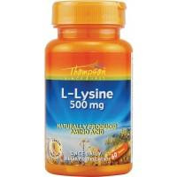   Thompson L-Lysine, 500 mg, 60 Tablets (THO-19750)