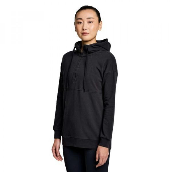 Saucony Кофта  Recovery Zip Tunic Black L (1097-800469-BKA3 L) - зображення 1