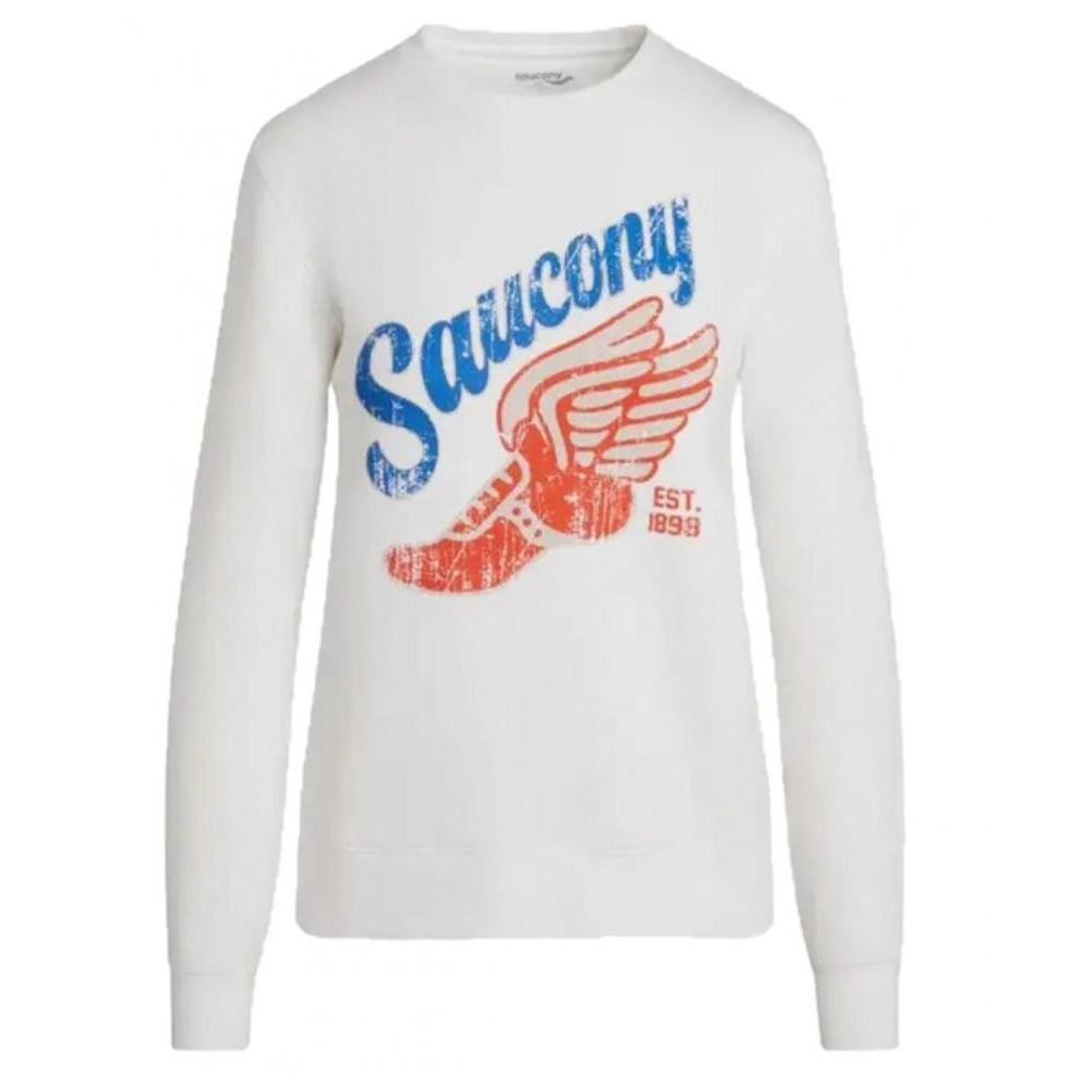 Saucony Кофта  Rested Crew Wmn M White (1097-800386-WHA2M) - зображення 1