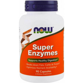   Now Пищеварительные ферменты, Super Enzymes, Foods, 90 капсул