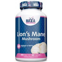   Haya Labs Lion's Mane Mushroom 500 мг Левова грива 60 капсул